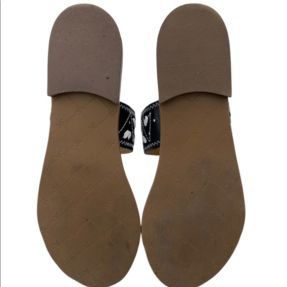 Jack Rogers Adair Black/White Sandals Size 8.5 - Picture 12 of 13